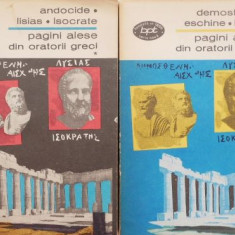 Pagini alese din oratorii greci (2 volume) (putin uzata)