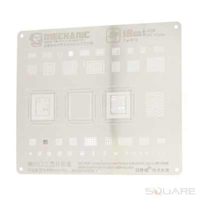 BGA Reballing Mechanic, iSmt Series Steel Stencil, iPhone X foto