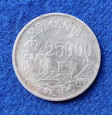 Moneda din Argint - 25.000 Lei 1946 Regele Mihai - piesa SUPERBA foto