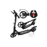 Trotinetă Kruzzel Hyperion B 26142, copii si adulti, roti 20 cm, pliabila, frana si suspensie, max 100 kg