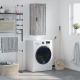 VidaXL Dulap de perete, gri sonoma, 34,5x34x90 cm, lemn prelucrat