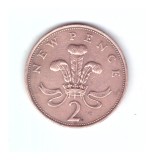 Moneda Marea Britanie 2 new pence 1971, stare buna, curata