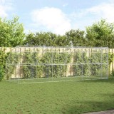 Cumpara ieftin Cusca pentru caini 3 buc. Argintiu 6 x 2 x 2 m Otel galvanizat