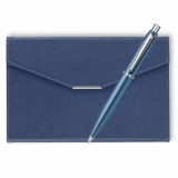 Set pix Sheaffer VFM albastru cu agenda plic A5 navy