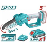 TOTAL - FIERASTRAU ELECTRIC PENTRU CRENGI - 5&quot;(13cm) 20V (INCLUDE ACUMULATOR SI INCARCATOR) PowerTool TopQuality