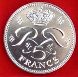 (M1514) MONEDA MONACO - 5 FRANCS 1971, PRINTUL RAINIER III, STARE FOARTE BUNA