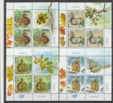 ROMANIA 2025 VEVERITE Mimicoli cu 3 timbre+ 1 vinieta LP.2533 MNH**