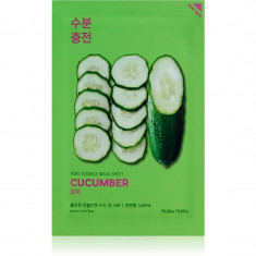 Holika Holika Pure Essence Cucumber masca de celule cu efect calmant pentru piele sensibila cu tendinte de inrosire 23 ml