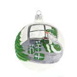 Glob pictat manual Craciun magic ca-n povesti