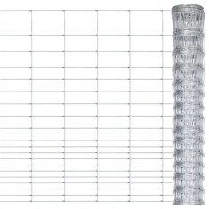 vidaXL Gard de grădină, argintiu, 50x1,6 m, oțel galvanizat