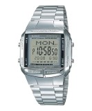 Cumpara ieftin Ceas Casio Databank DB-360-1A Vintage Edgy Unisex, Digital, Inox, Bratara Otel, Rezistent Apa