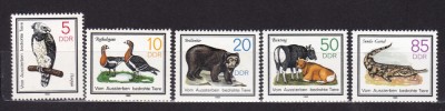 GERMANIA 1985 FAUNA PE CALE DE DISPARITIE FAUNA PROTEJATA SERIE MNH foto