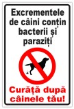 Semn excrementele de caini contin bacterii si paraziti curata dupa cainele tau