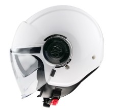Casca pentru scuter - motocicleta MT Viale SV S A0 alb lucios (ochelari soare integrati) &ndash; omologare noua ECE 22.06 S (55/56cm)