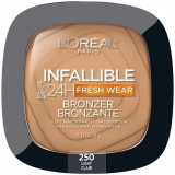 Pudra bronzanta, Loreal, Infaillible 24H Fresh Wear, Matte Bronzer, 250 Light