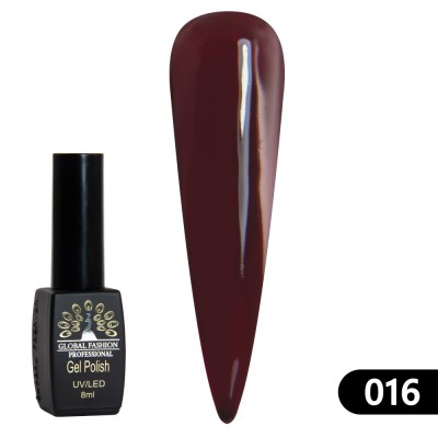 Oja semipermanenta Black Elite, Global Fashion 8 ml, 016 foto