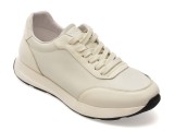 Pantofi sport EPICA albi, LN45, din piele naturala