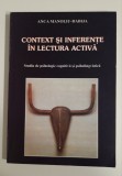 Ana Manoliu Dabija Context si inferente in lectura activa psihologie cognitiva