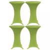 Gossi husa elastica pentru masa, 4 buc., verde, 60 cm