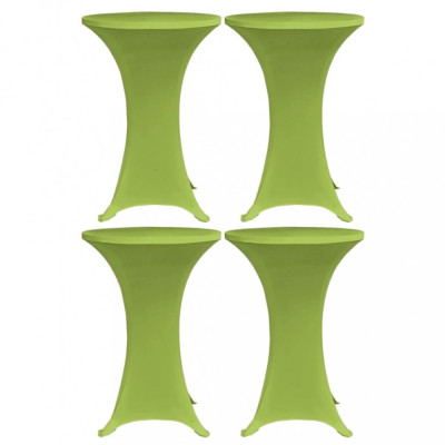 Gossi husa elastica pentru masa, 4 buc., verde, 60 cm foto