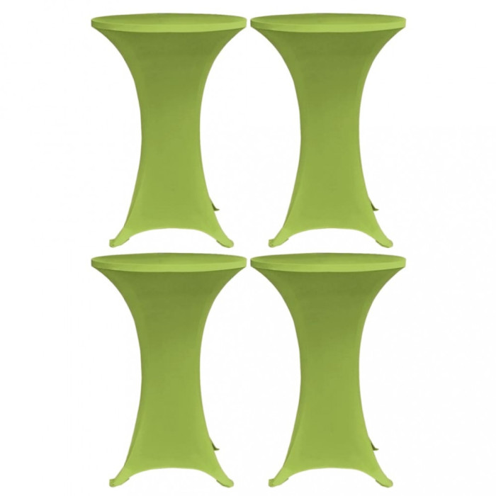 vidaXL Husă elastică pentru masă, 4 buc., verde, 60 cm
