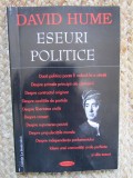 DAVID HUME, ESEURI POLITICE