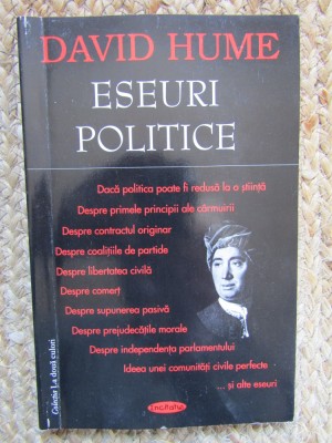 DAVID HUME, ESEURI POLITICE foto