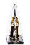 Cumpara ieftin Periuta de dinti One Gold placata cu aur 24K, 4 rezerve albe, Limited Edition