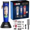 Masina de Tuns Profesionala, Motor 10.000 RPM, Lame Titan, Afisaj LED, 3 Capace Magnetice Intersanjabile, Stand de Incarcare, USB Rapid, Rezistenta la