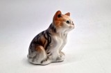 pisica de portelan GILDE lucrata manual lucrata artizanal manual pisica kitty cat