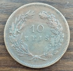 Moneda Portugalia - 10 Reis 1892