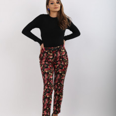 Pantaloni cu model floral, Chino Slim Stradivarius