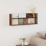 vidaXL Raft pentru reviste Lemn vechi 80 x 12 x 30 cm Lemn compozit 890812