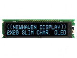Afişaj OLED alfanumeric 20x2 albastru
