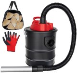 Cumpara ieftin Set Curatare Semineu, Soba cu Aspirator Cenusa, Manusi si Geanta Textila de Lemne, Functie de Suflare si Aspirare, Putere 1200W, Rezervor 15L