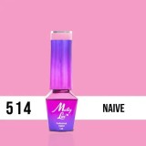 Lac gel MOLLY LAC UV/LED gel polish Miss Iconic - Naive 514, 5ml