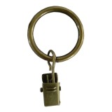 Inel galerie, cu clema, metal, auriu antic, 19 mm, 10 buc / set