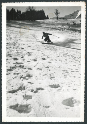 Schior Valea Prahovei Serviciul Fotografic al O.N.T. fotografie presa 1936-1940 foto