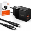 Mcdodo Szybka Ładowarka Sieciowa Do Iphone Typ C 2X Usb Usb-C Pd 20W Kabel