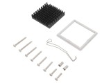 Radiator Extrudat cu Aripioare Negru 42x42x9.5mm