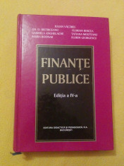 Finante publice, editia a IV-a - Iulian Vacarel (2004), in stare impecabila foto