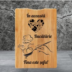 Tocator bambus personalizat
