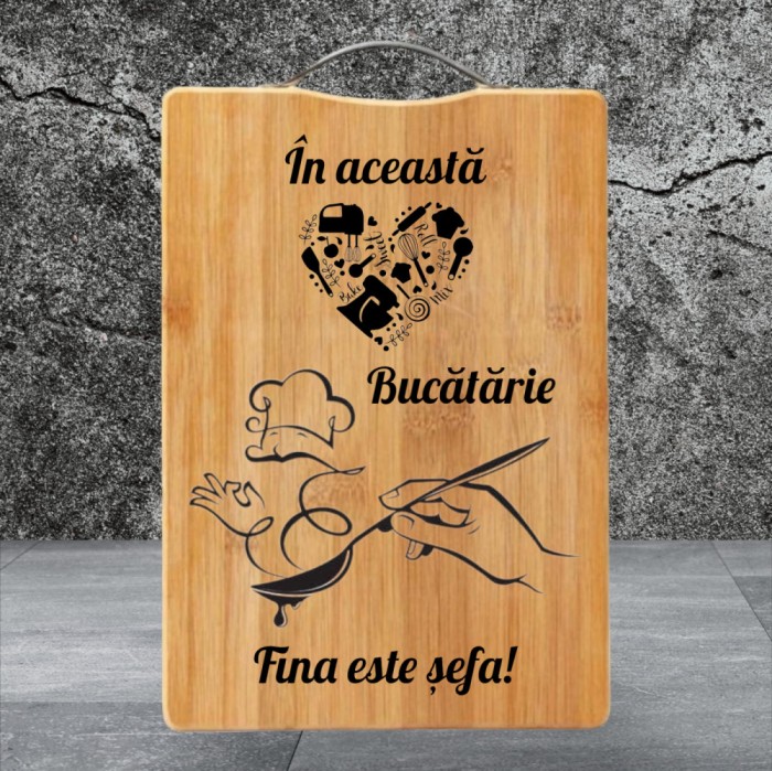 Tocator bambus personalizat