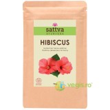 Pudra de Hibiscus - Aditiv Vopsea de Par Henna Rosu Purpuriu 70g