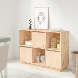 vidaXL Servantă, 110,5x35x80 cm, lemn masiv de pin