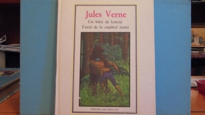 JULES VERNE - UN BILET DE LOTERIE &amp;amp; FARUL DE LA CAPATUL LUMII- CARTONATA - foto