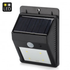 Lampa solara de perete cu senzor de miscare 4 LED Ever Brite foto