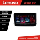 Navigatie Peugeot 208/2008 Lenovo Kit-PSA 8 core QLED 2K 8+256 360 Android Waze USB Navigatie Internet Youtube Radio CarStore Technology
