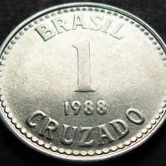 Moneda 1 CRUZADO - BRAZILIA, anul 1988 *cod 1855 A