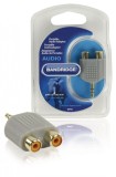 Adaptor audio 1x jack stereo tata 3.5 mm &ndash; 2x RCA m &ndash; f, Bandridge BAP432, Cabluri jack